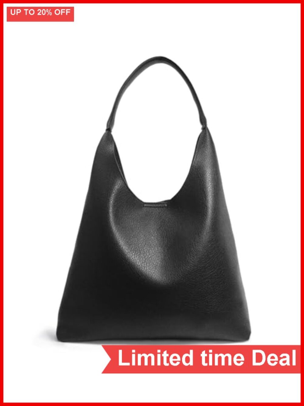 Women's Soft Vegan Leather Slouchy Hobo Shoulder Tote Purse
